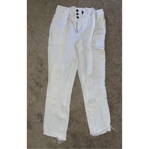 White High waisted Abercrombie White Jeans